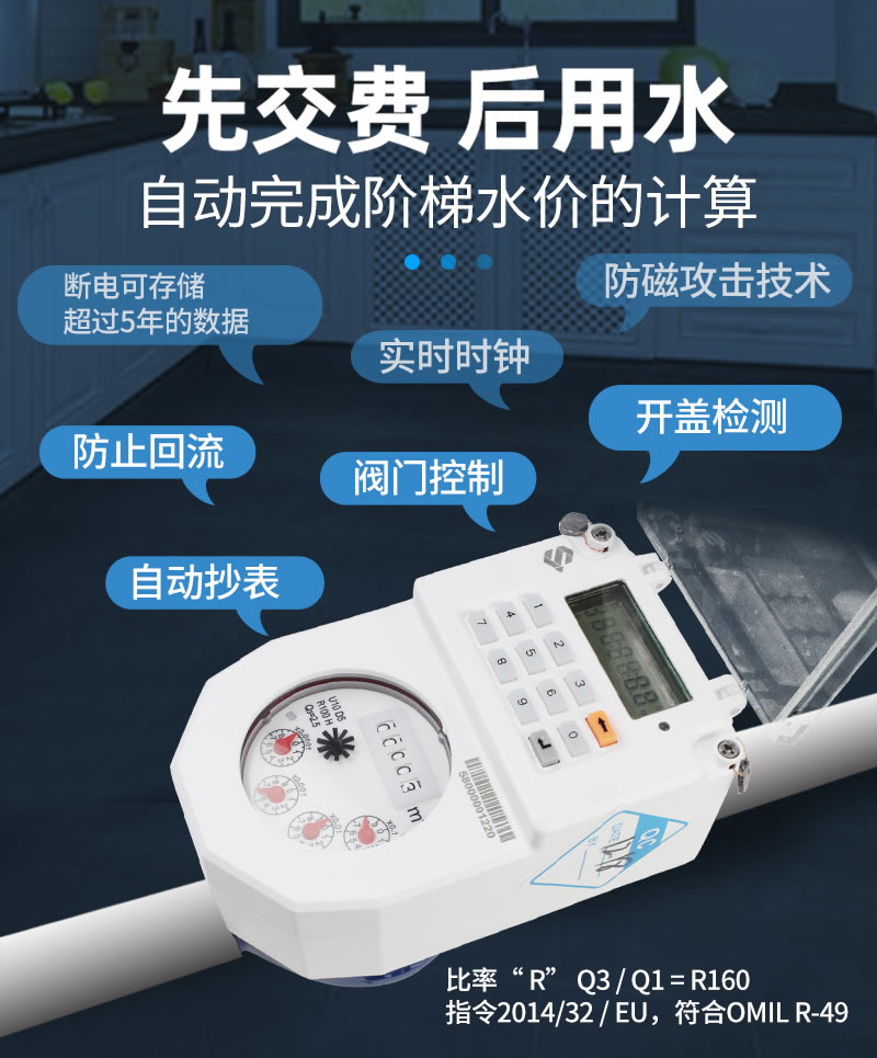 尼龙STS预付费分体式水表
